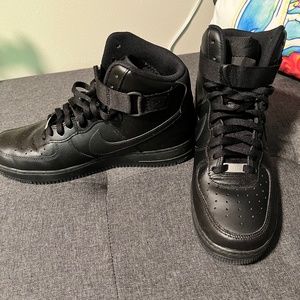 Black Nike Air Force Ones